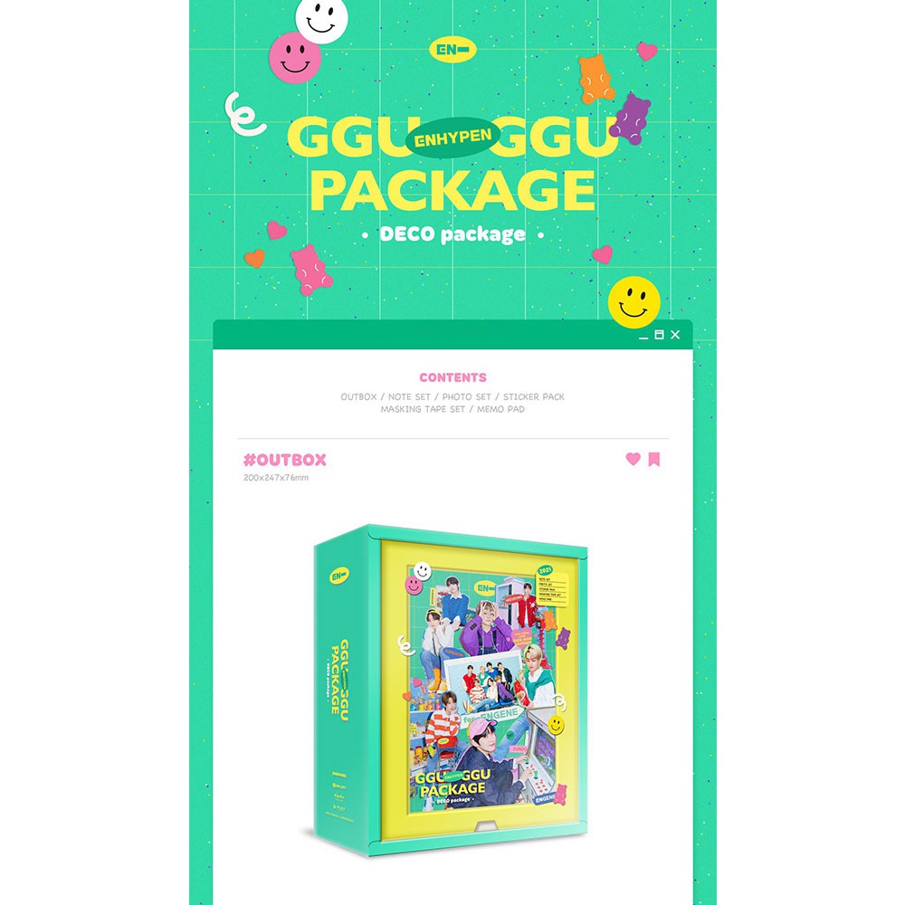 あなたにおすすめの商品 ENHYPEN GGU GGU Package (DECO Package) | Shopee Brasil その他