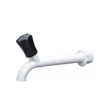 Torneira Pvc para Pia/Tanque Branca e Longa 10cm – Luconi