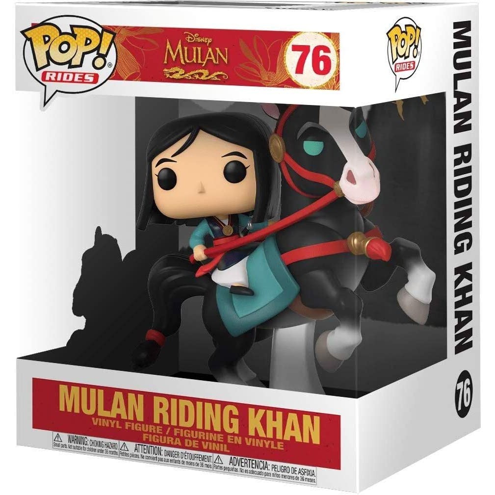 Funko Pop! Disney Rides Mulan Riding Khan Nº76 | Shopee Brasil