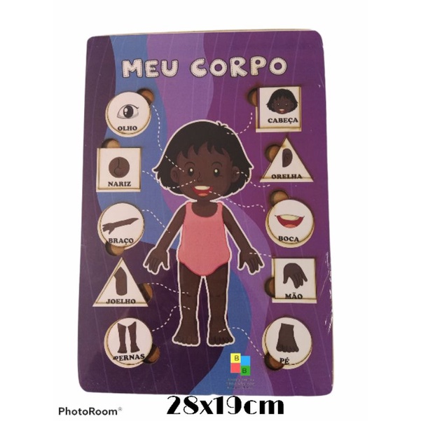 Quebra-Cabeça Corpo Humano - Pirilampo Brinquedos Educativos