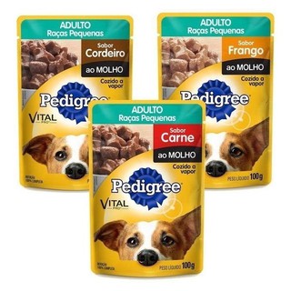 Pedigree Sachê Umido Combo Com 18 Unidades
