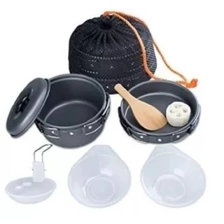 conjunto de panelas para camping