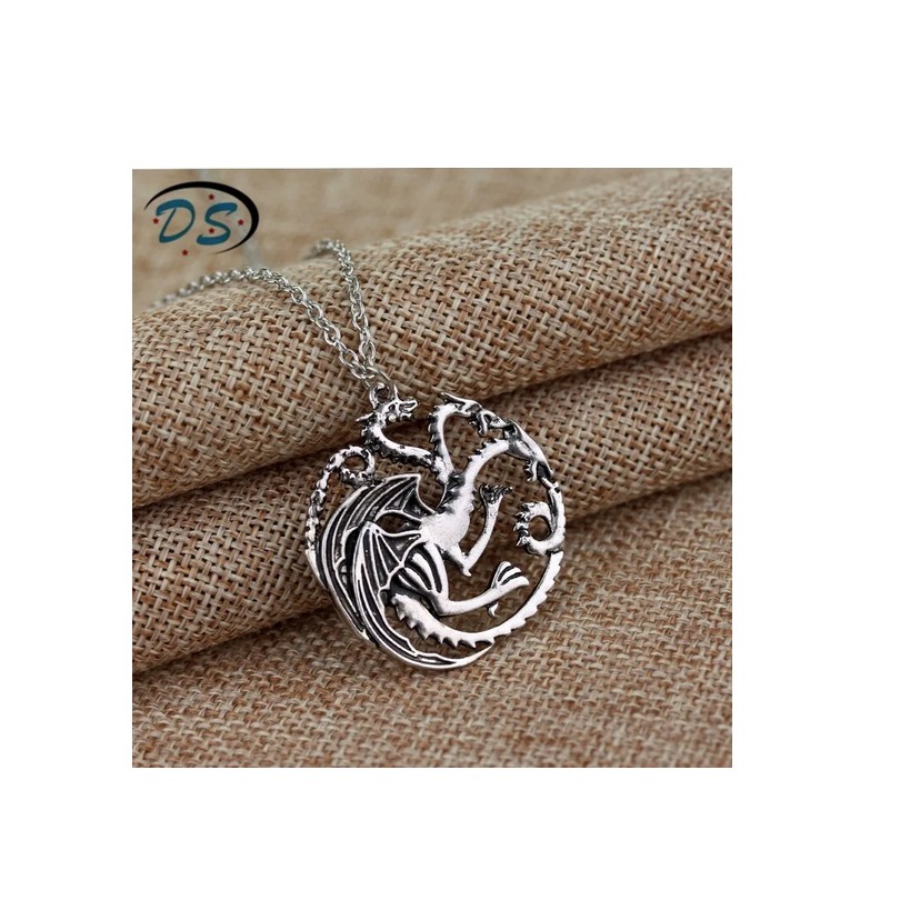 Colar Corrente Game Of Thrones Brasão Targary Simbolo