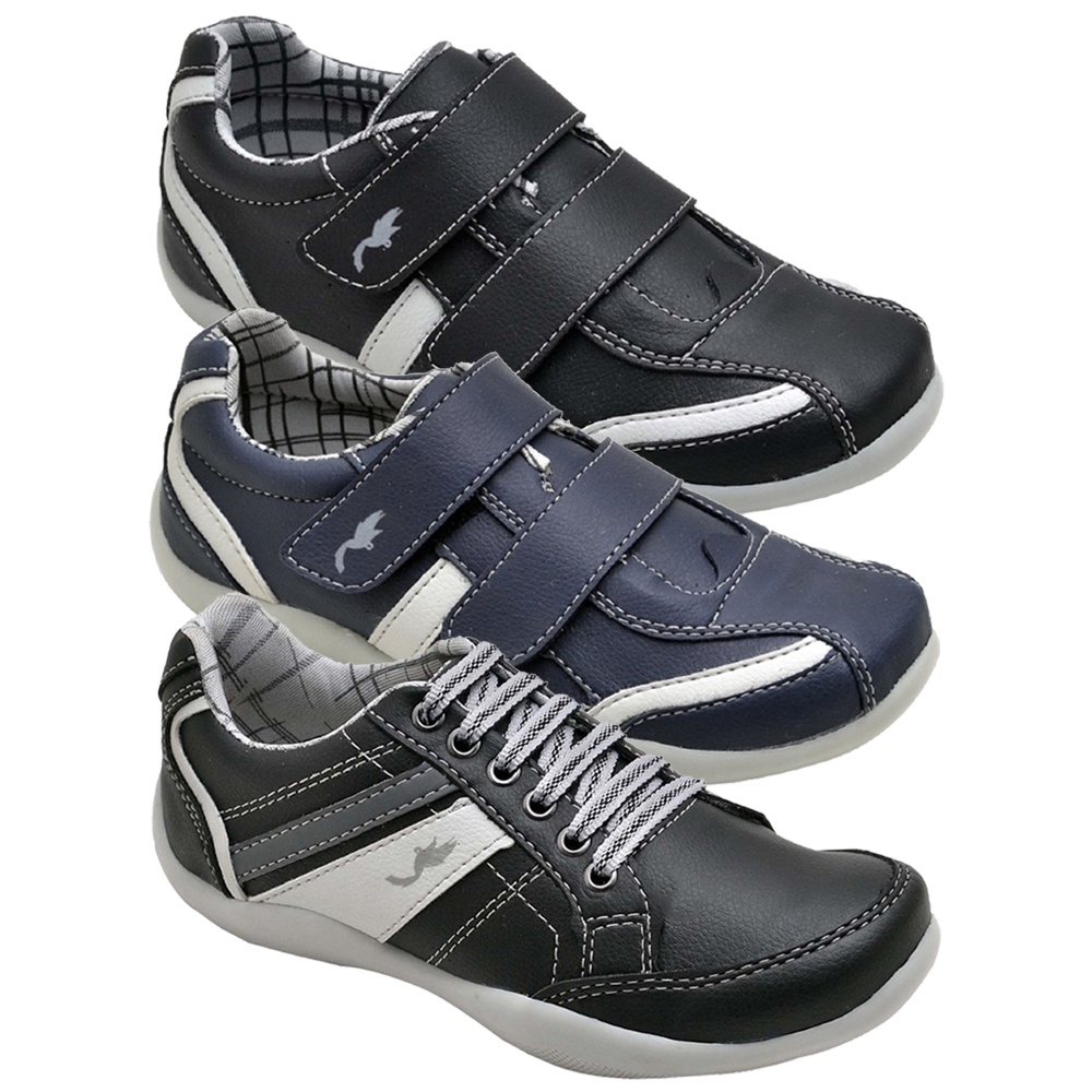 kit 3 Pares Sapatenis Tênis Masculino Infantil e Juvenil Menino Leve e ...