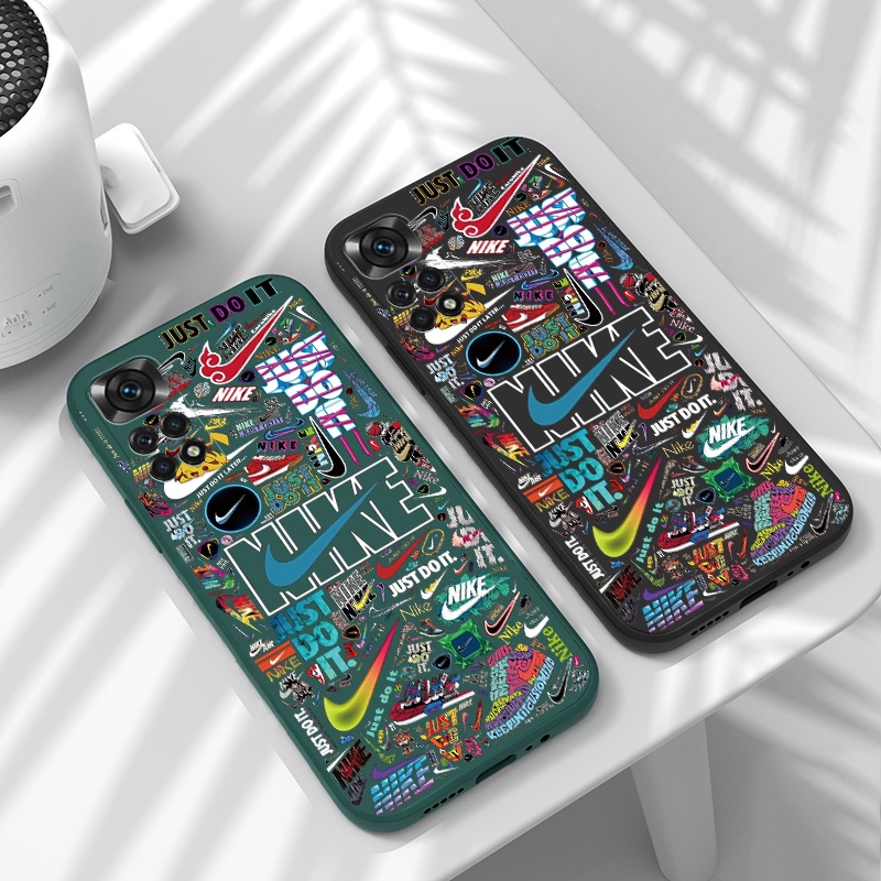 Capa Redmi Nota 8 Pro 8T 9 9A 9C 9T 10 Xiaomi Mi 11T 11 Lite Logotipo Da Marca Trendy De Celular tpu Macia Anti-Impacto