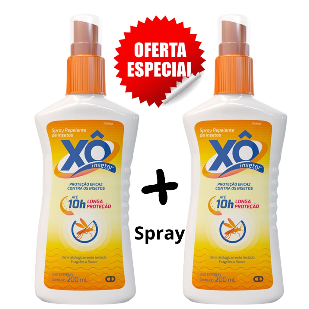 Kit Repelente Xô Inseto! Spray Refrescante 200 ML (Kit 2x200ML ...