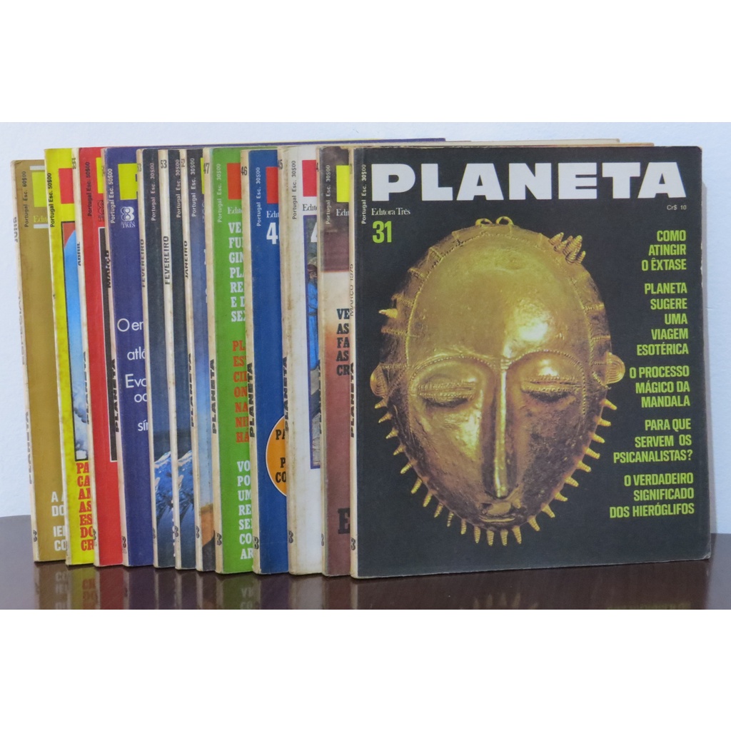 REVISTAS PLANETA ANOS 70 - EDITORA TRÊS - VOLUMES AVULSOS | Shopee Brasil