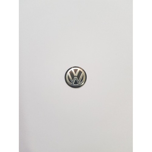 Emblema Logo Chave Canivete Vw Original Alumínio Preto