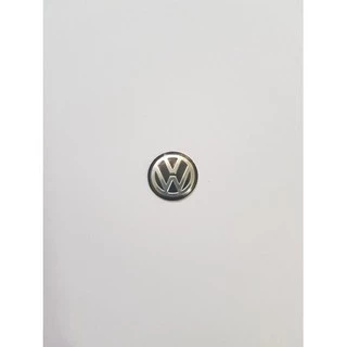 Emblema Logo Chave Canivete Vw Original Alumínio Preto