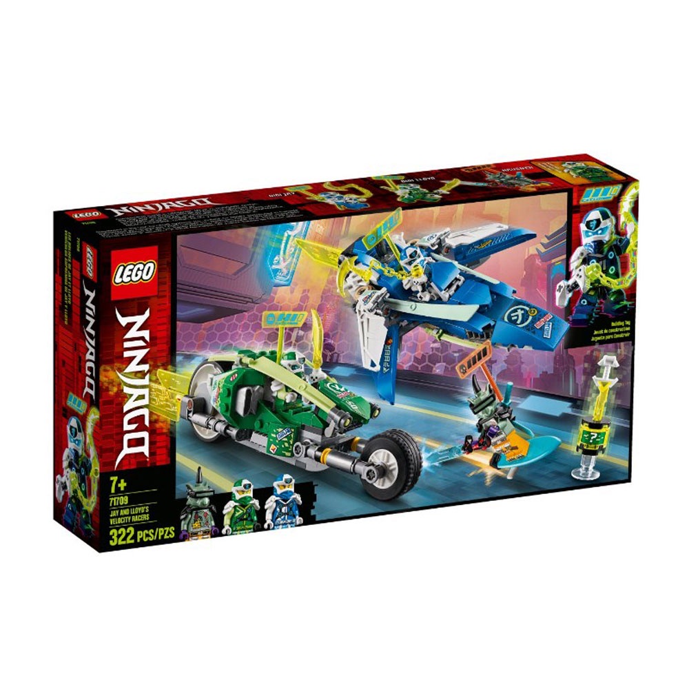 Lego Ninjago Veículos de Corrida do Jay e Lloyd 322 peças 71709
