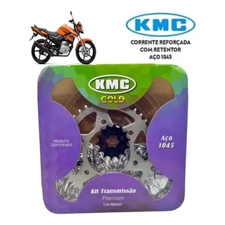 Kit Relacao Transmissao Tracao Yamaha Fazer 150 2014 2015 2016 2017 2018 2019 2020 2021 Com Retentor Origina Kmc