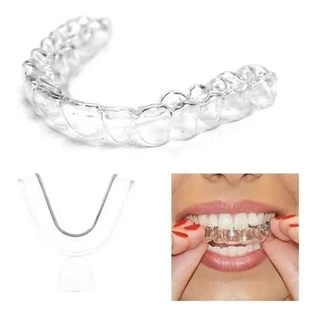 Moldeira Termomoldável 01 Par P/clareamento Dental Clareado