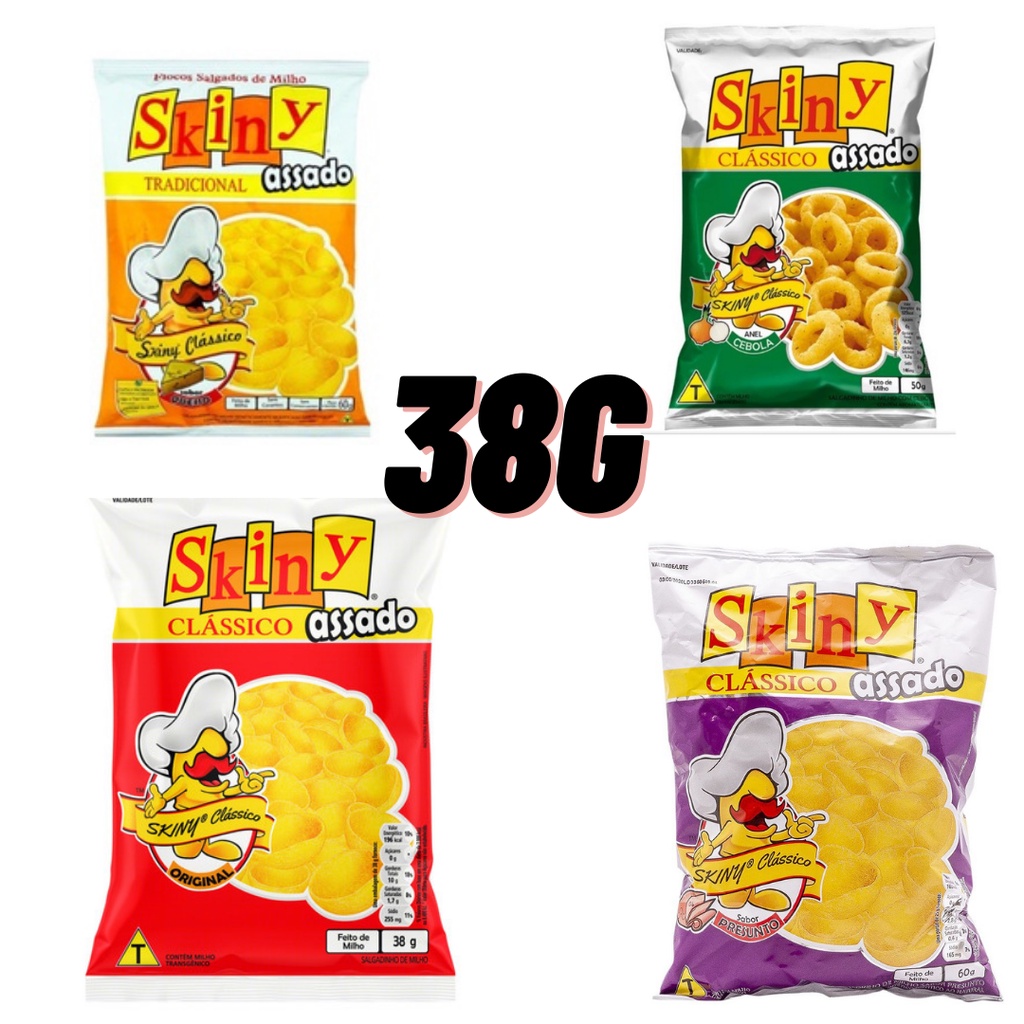 SKINY 38G SABORES com 8 unidades