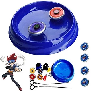 Brinquedo 4 Beyblade Com Metal Led + 2 Lançador + Arena,Com Led Super Rápida Pronta Para Batalha +Arena Clash de Combate