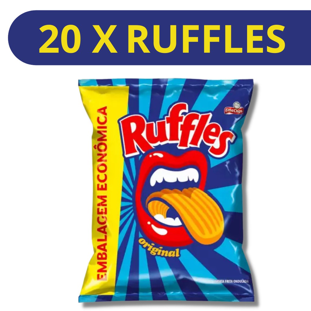 KIT 20 unidades Salgadinho Batata Ruffles 17g - Agora com menor preço da Shopee!