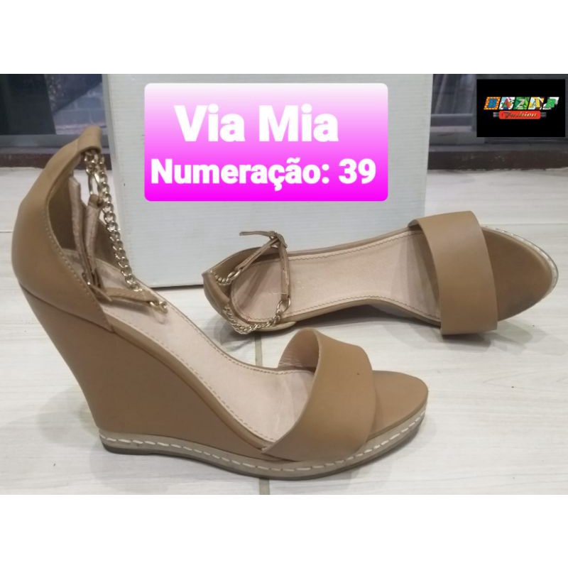 Sandalia anabela sale via mia