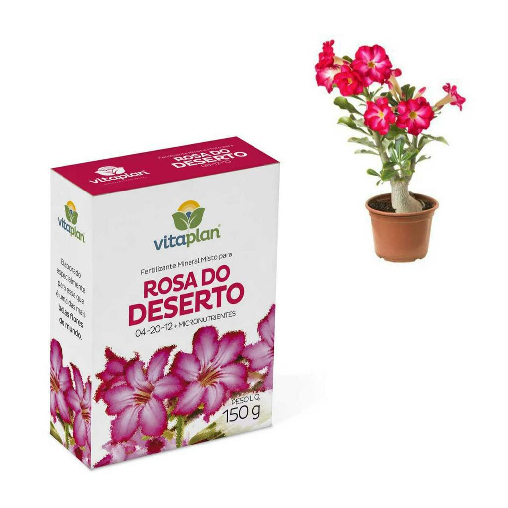 Adubo para rosa do deserto fertilizante NPK 150g plantas Rosas Arvores Flores