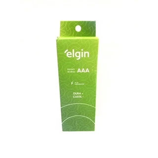 Pilha AAA Alcalina LR03 Palito 1,5v Tubo C/24 Pilhas Elgin