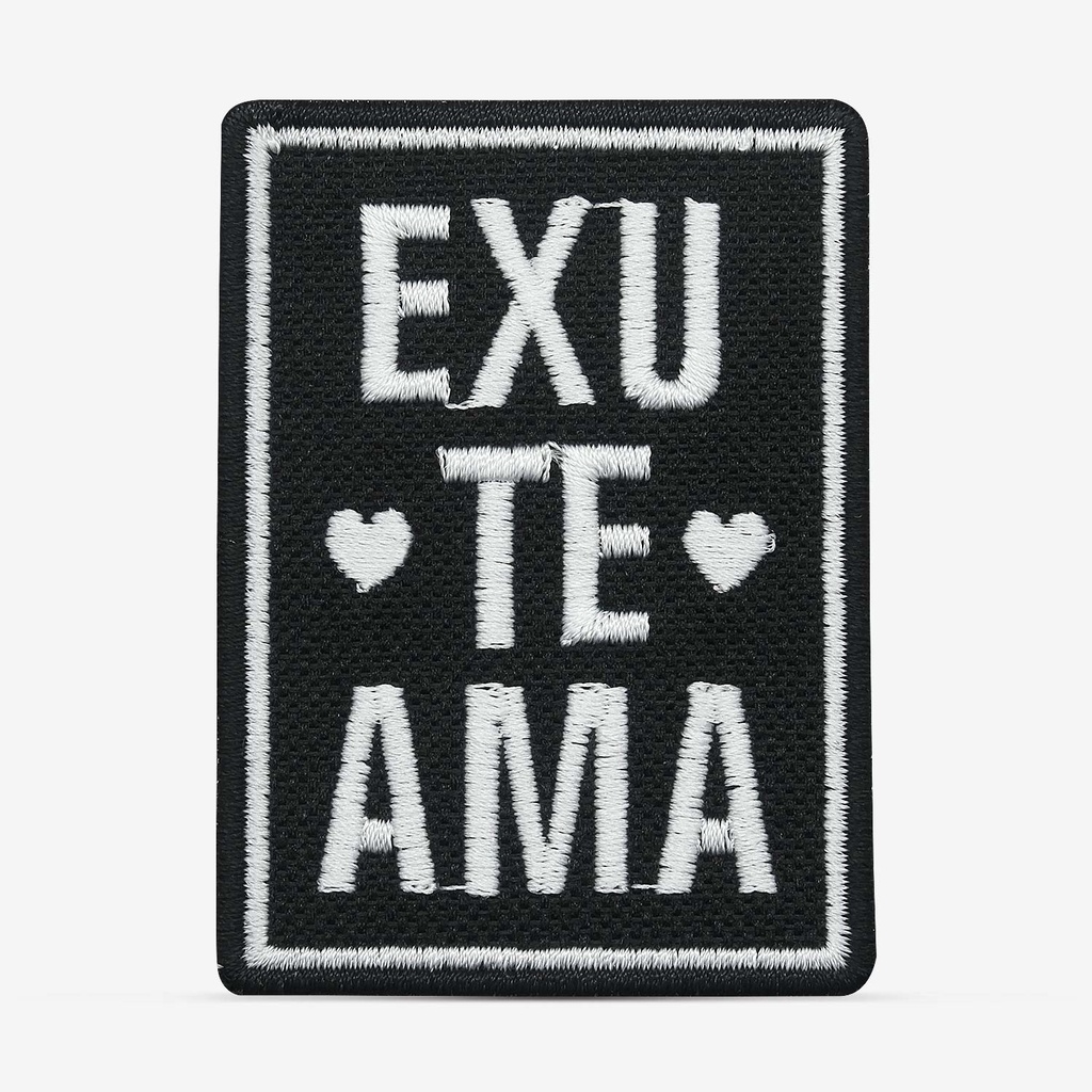 PATCH GANG Bordado termocolante frase Exu te Ama | Shopee Brasil