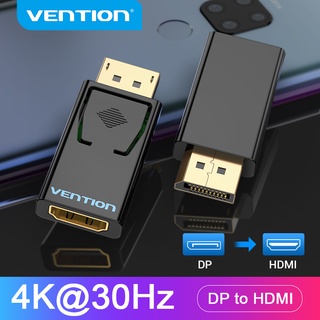 Venção Adaptador DP Para HDMI 4K Macho Conversor De Áudio De Vídeo Fêmea Porta De Exibição Com Revestimento Dourado PC De Projetor Portátil