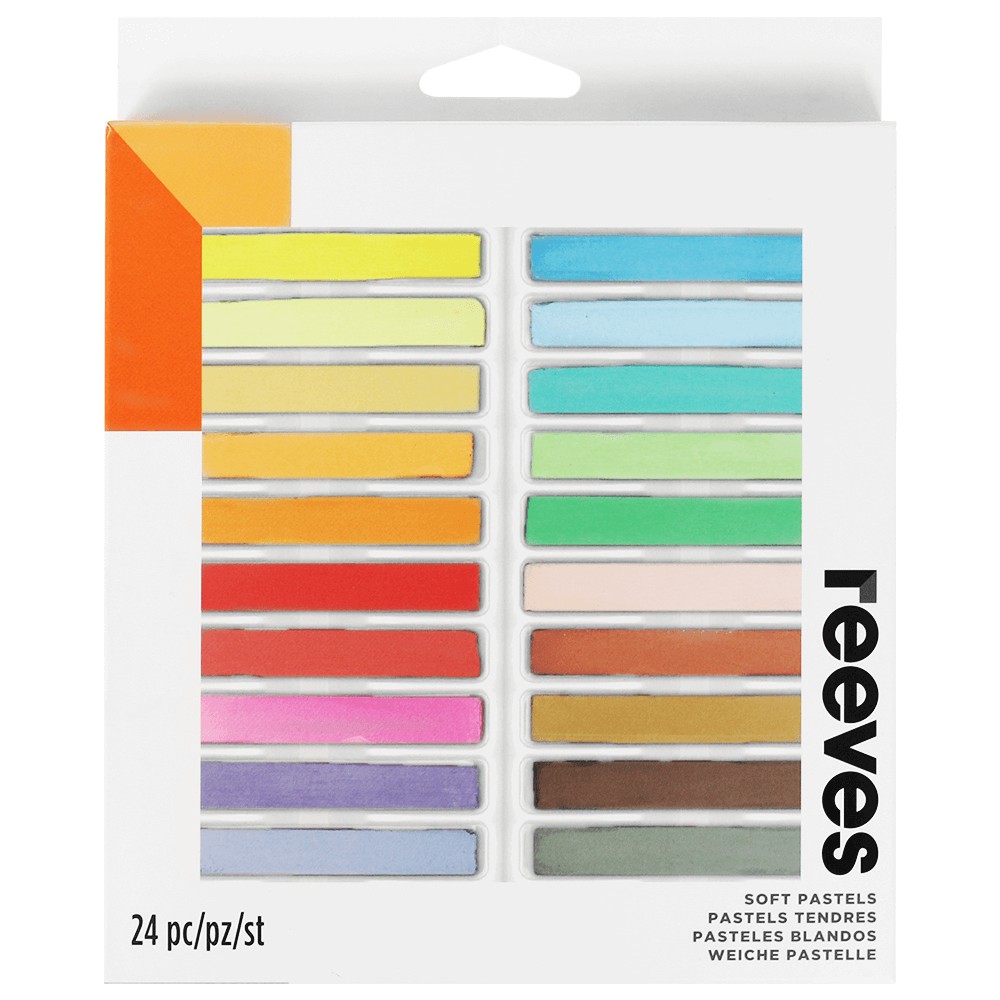 Pastel Seco Reeves 24 Cores | Shopee Brasil
