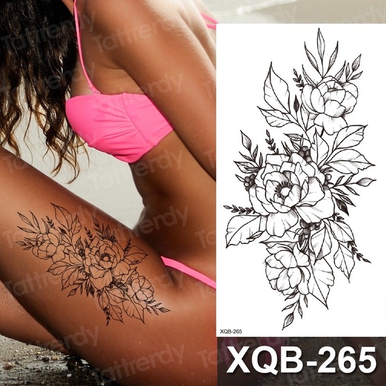 16 Tatuagens Femininas Temporária Para Mãos Removível 21x14cm - BZ-118