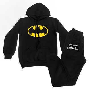 Conjunto de Moletom Batman Infantil Flanelado com Capuz