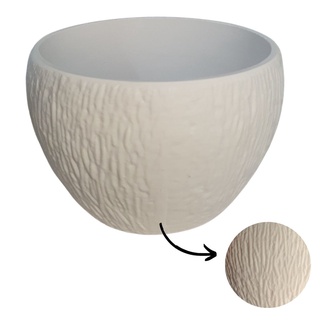 Vaso Bacia Texturizada Pequena para Cactos e Suculentas