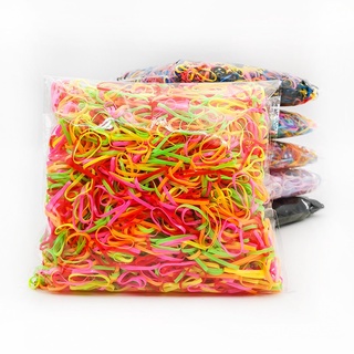 100PCS Baby Aldult TPU Elásticos Descartáveis Para Crianças Faixas De Cabelo Elásticas Meninas De Borracha