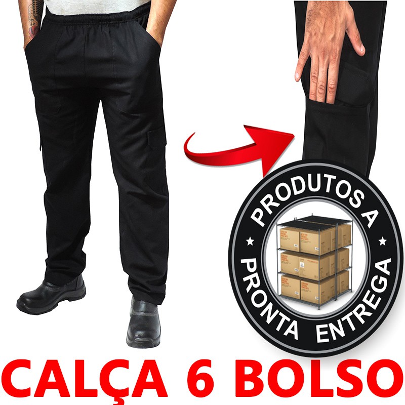 Calças de fato para homem Calças pretas de vestir de corte reto com dobras  e bolsos para usar no escritório, trabalho, empregado, empregado, fino  señores tradução 