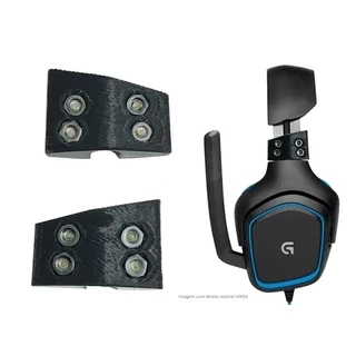 Kit 2 Lados Peça Tampa Reposição Fone Logitech G231 G 232
