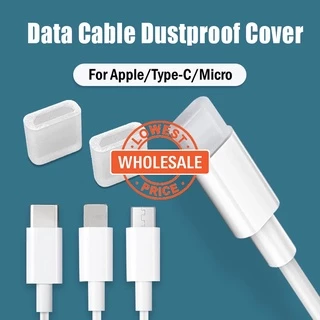 [Atacado Preços] Adaptador De Cabo De Silicone Capa Protetora De Plugue Acessórios Móveis À Prova De Poeira Tampa De interface USB Antipoeira Para Dados Micro/IOS/Type C /