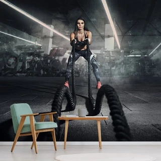 Papel de Parede Academia Corda Crossfit Sala Painel - 391pc