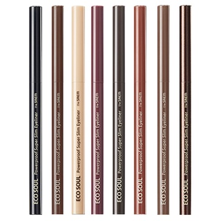 [the SAEM] Eco Soul Powerproof Super Slim Eyeliner 0.1g/Eco Soul Powerproof Delineador Super Slim 0,1g