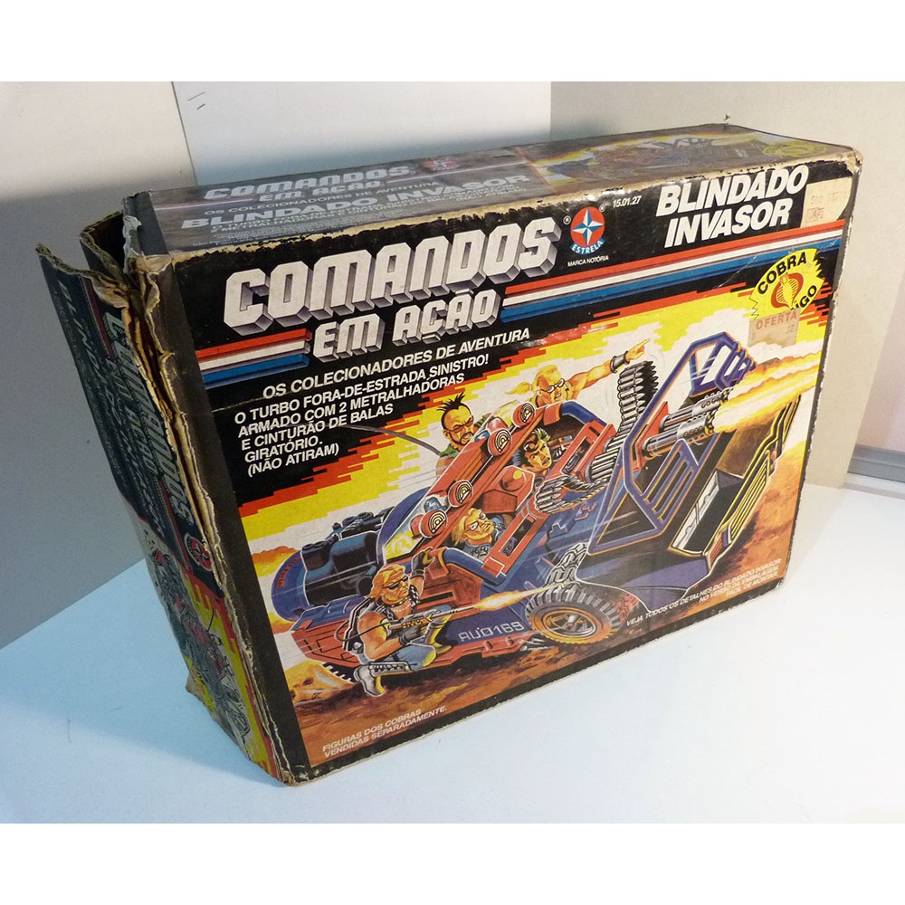Comandos Em Ação Blindado Invasor Caixa Estrela Gijoe 1987