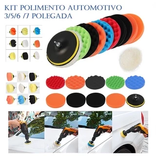 J&M 11 Pçs/Set Disko De Polimento Do Carro Auto-Adesivo Lustrando Esponja De Lã Roda Pad Para Adaptador Furadeira Polidor 3 Polegada 5 Polegada 6 Polegada 7 Polegada