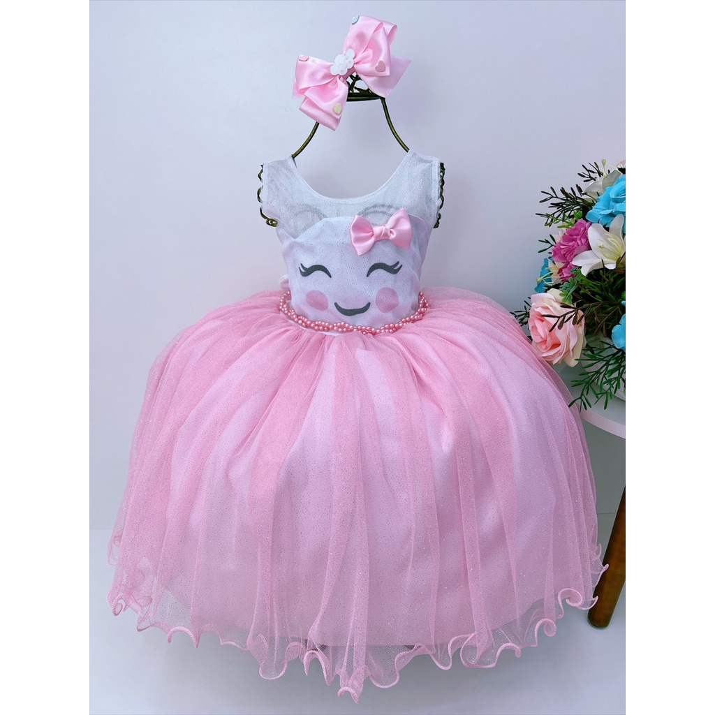 Vestido Infantil Princesa Chuva de Bençãos Luxo Princesas - Fabuloso Ateliê