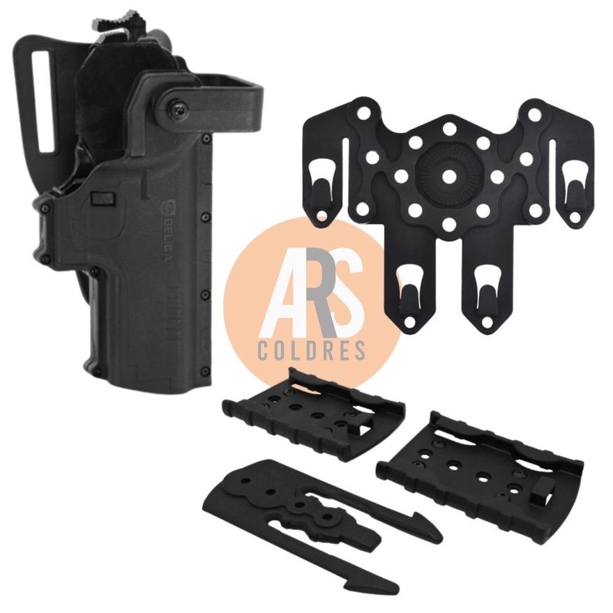 Kit Coldre Hammer PRO + Suporte Para Colete Modular - Preto