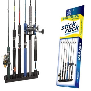 Suporte (expositor) De Parede P/ Varas De Pesca - Stick Rack