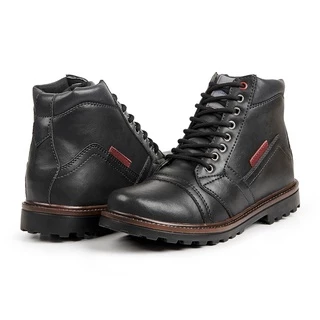 Bota Masculina Coturno Stefanini Super Confortável Linha Premium Promoção Oferta Relâmpago