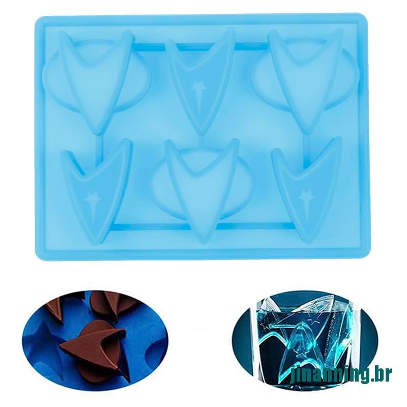 [JIN_new]Star Trek Gifts Silicone Freezer Candy Chocolate Molds Cake Form  Cake Cube Mold