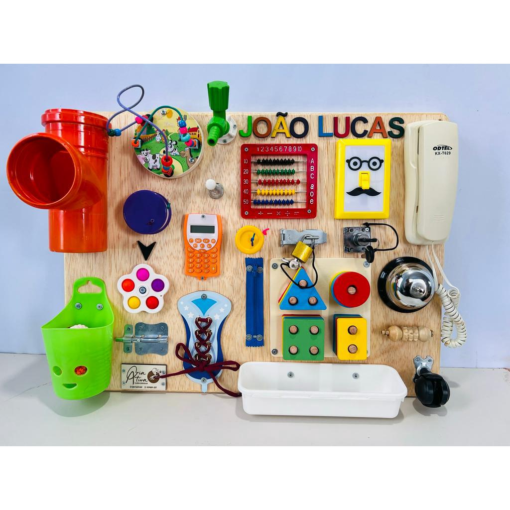 Painel Sensorial Montessori/ Quadro de atividades/ Painel de Atividades ...
