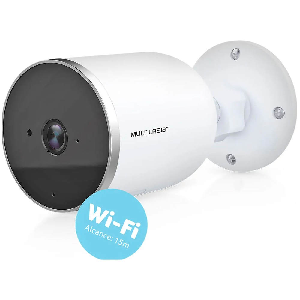 CAMERA MULTILASER LIV.EXTERNA INTELIGENTE FULL HD WI-FI - 3,6mm - SE222 ...