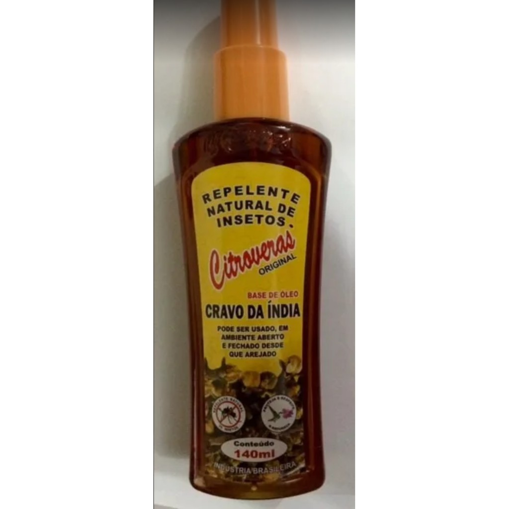 Repelente Natural de citronela e cravo da Índia | Shopee Brasil
