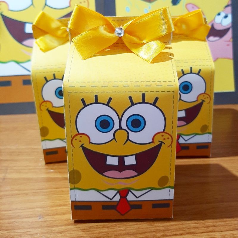 Caixa Milk Bob Esponja - Kit 10 Unidades