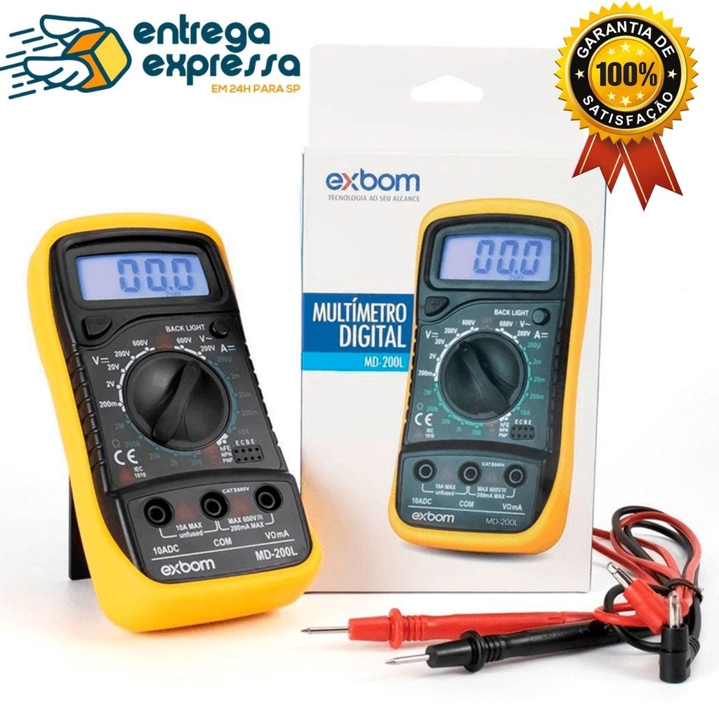 Multimetro Profissional Digital Beep Multiteste Original | Shopee Brasil