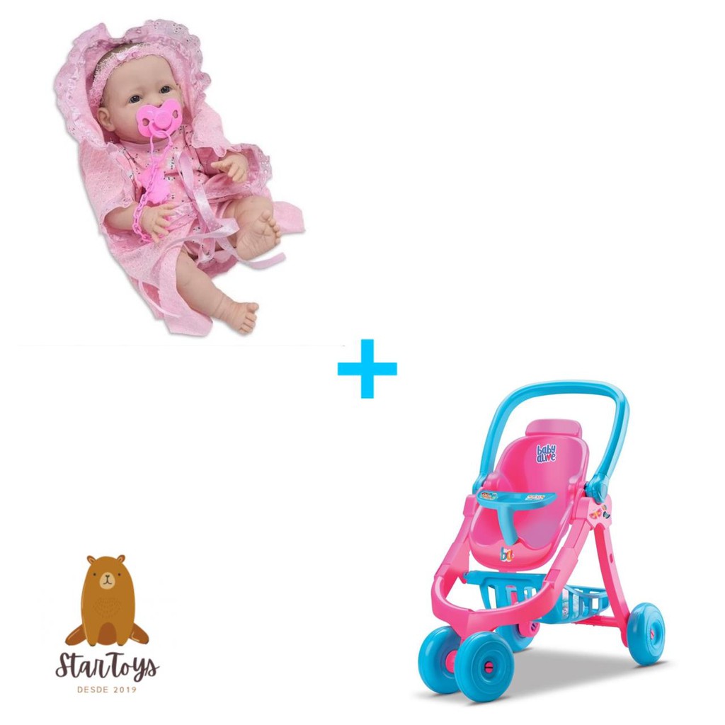 Boneca Bebê Reborn - New Born - Faz Xixi Divertoys Com Acessório 8046