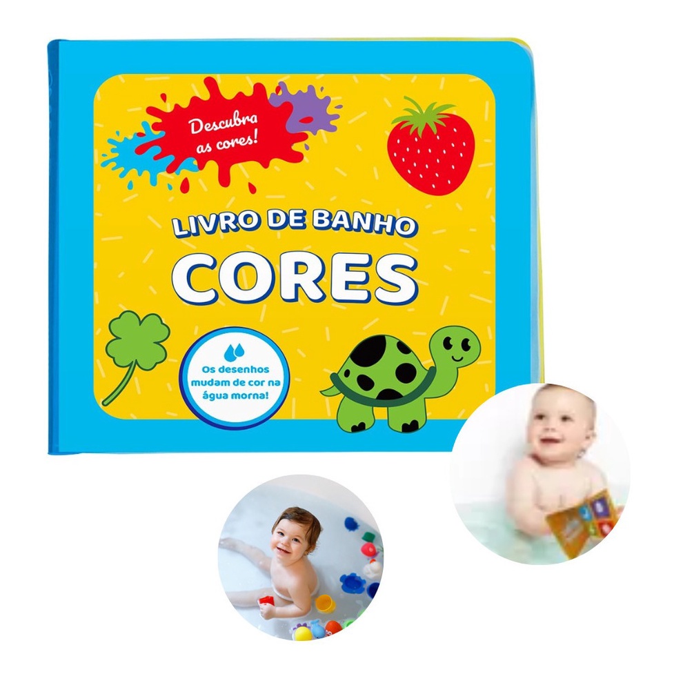 Livro De Banho Cores Infantil Lindos desenhos e cores irao entreter o ...