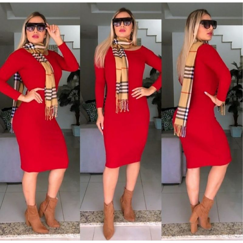 Vestido midi sale inverno