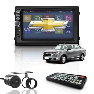 Kit Central Multimídia 2 Din Mp5 Bt Espelha Dvd Gm Cobalt